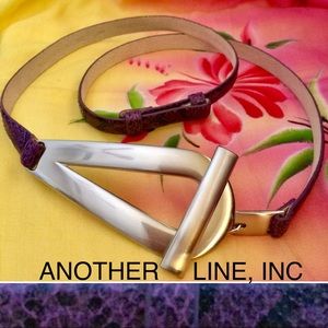 NWOT Another Line Skinny Snakeskin Belt